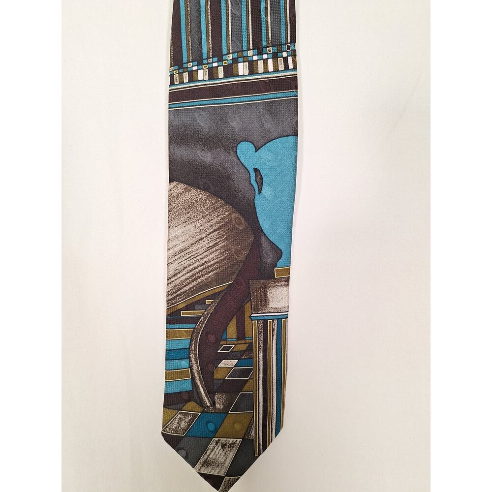 Vintage Luciano Gatti Men's Silk Tie Made in Italy